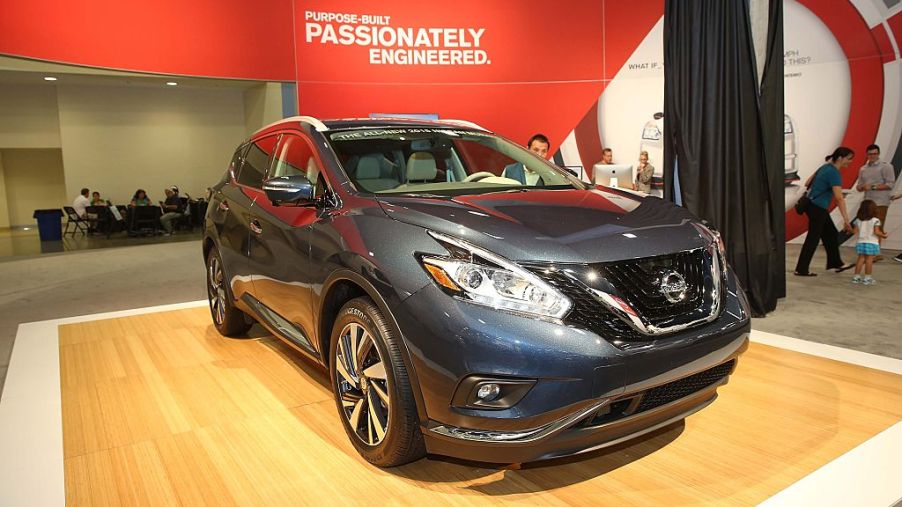 Nissan Murano on display at auto show
