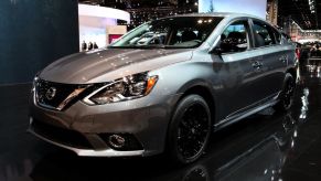 2017 Nissan Sentra is on display at the 109th Annual Chicago Auto Show at McCormick Place