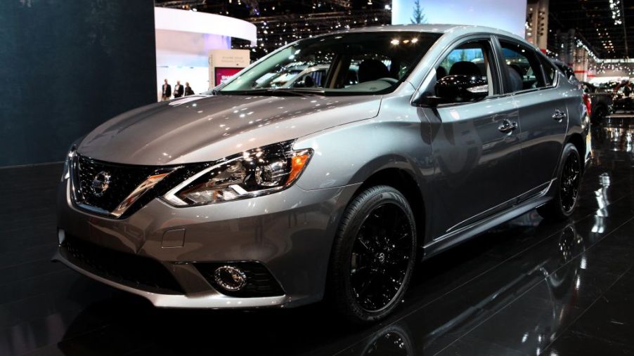 2017 Nissan Sentra is on display at the 109th Annual Chicago Auto Show at McCormick Place
