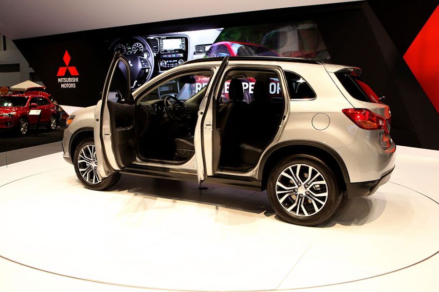 2016 Mitsubishi Outlander Sport is on display at the 108th Annual Chicago Auto Show at McCormick Place