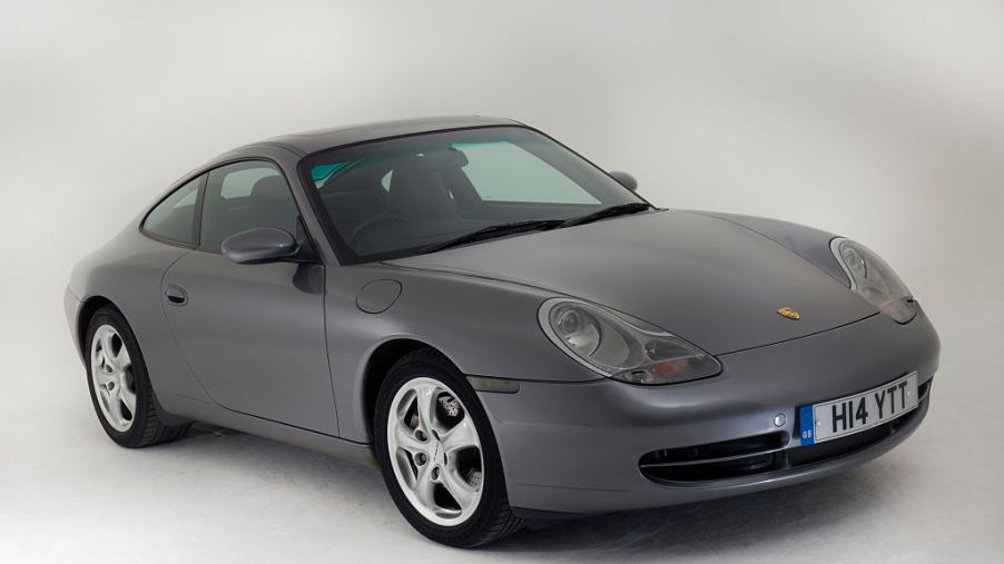 A Porsche 911 from the 996 generation on display