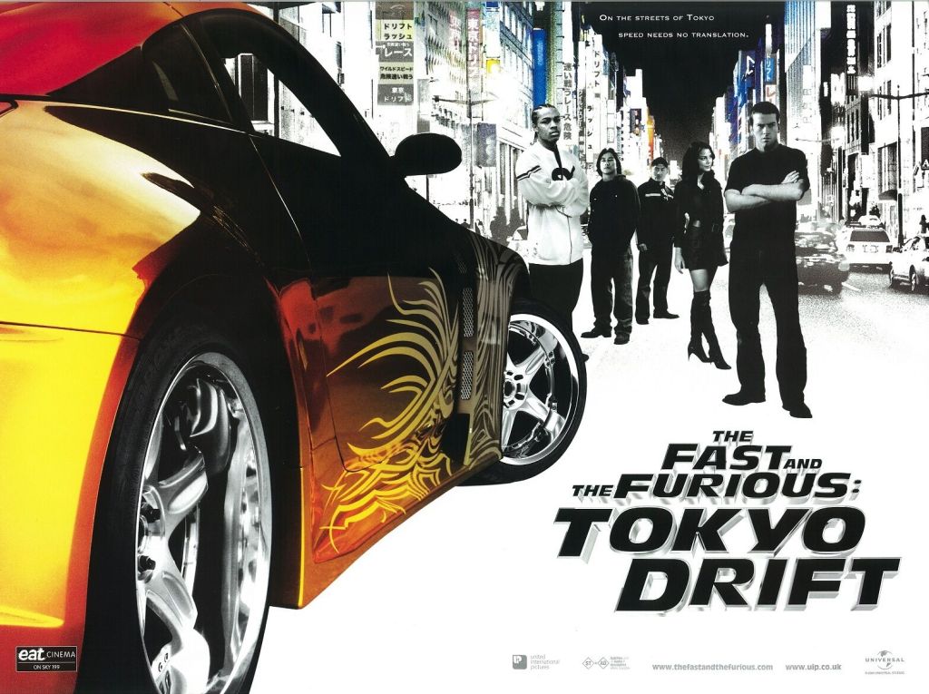 A movie poster for The Fast and the Furious: Tokyo Drift (2006).