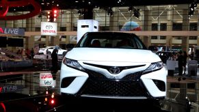 A Toyota Avalon on display