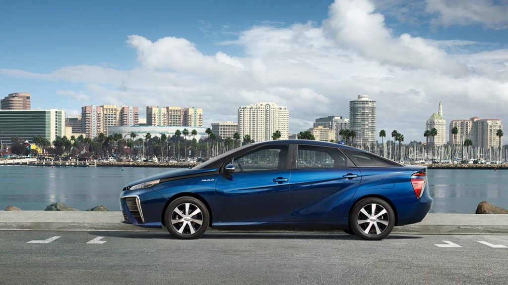Blue Toyota Mirai