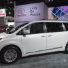 The 2017 Toyota Sienna minivan is seen during the 2017 North American International Auto Show