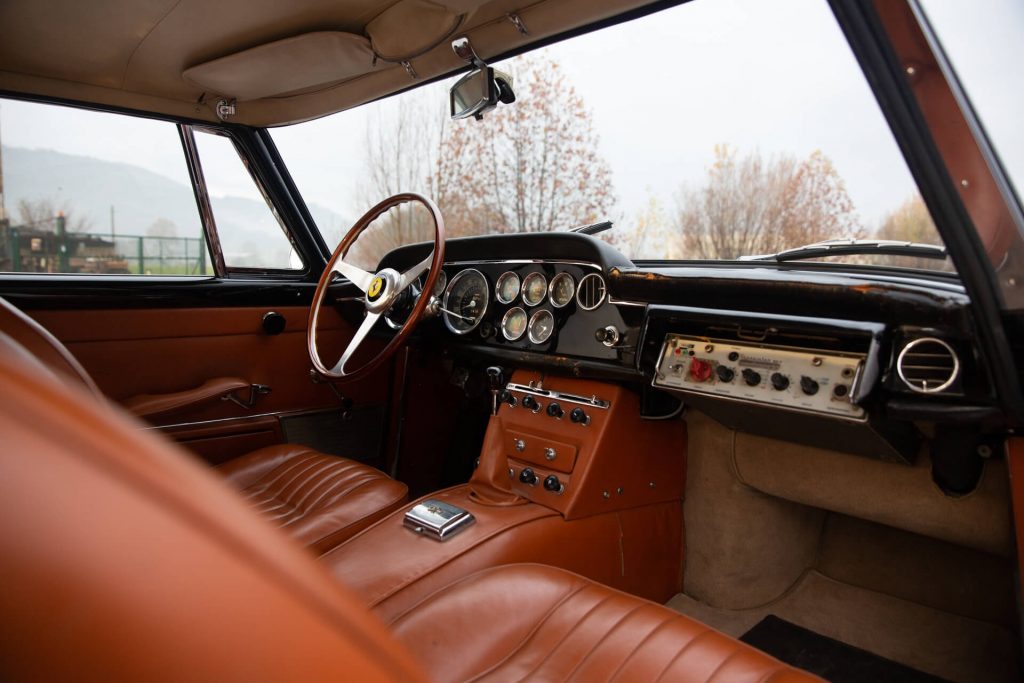 1962 Ferrari 250 GTE police car interior