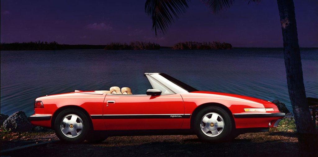Red Convertible 1990 Buick Reatta