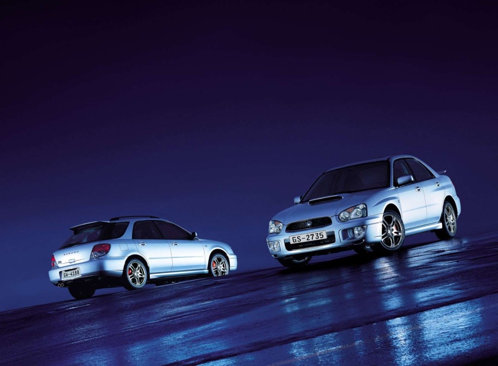 2005 Subaru Impreza WRX sedan and wagon