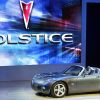 2006 Pontiac Solstice on stage for its Debut