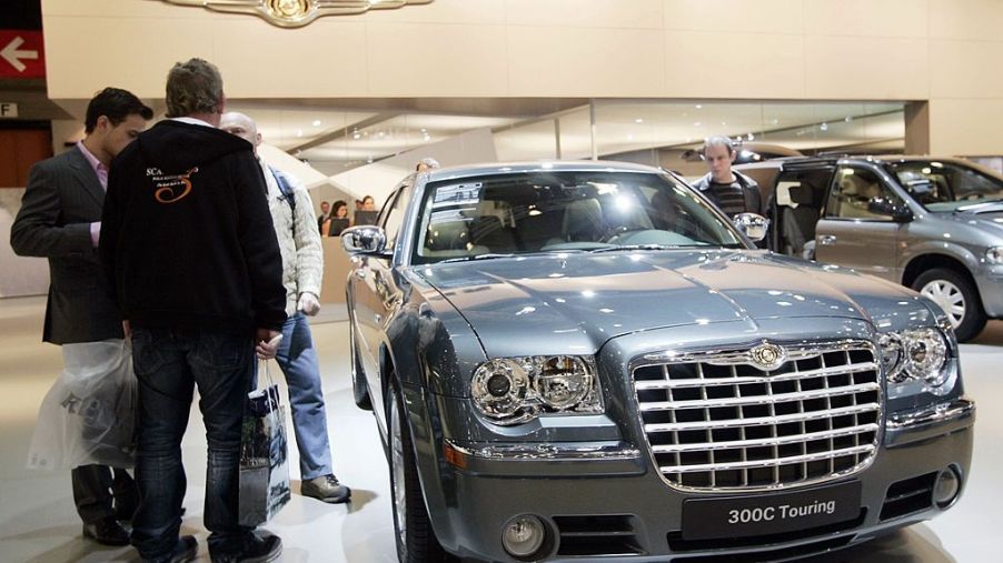 The new Chrysler 300C is seen at the Brussels Car Fair, one of Europe's largest car fairs