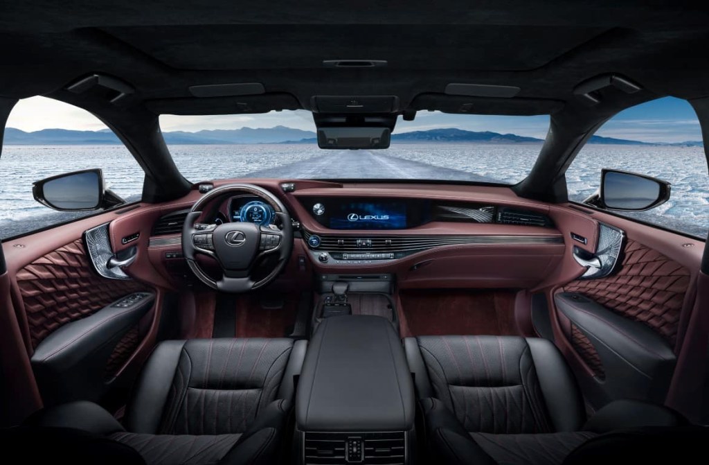 Lexus LS luxury sedan stunning interior