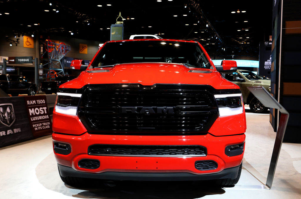 2020 RAM 1500 Laramie is on display at the 112th Annual Chicago Auto Show at McCormick Place