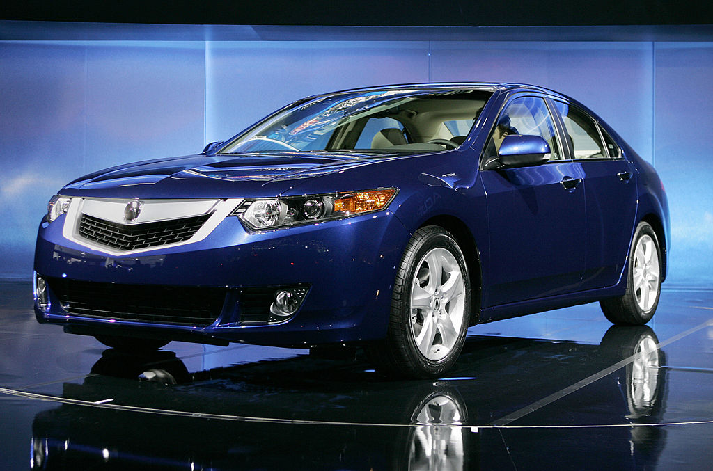 The 2009 Acura TSX is unveiled on March 19, 2008 at the New York International Auto Show