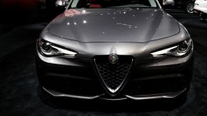 2018 Alfa Romeo Giulia is on display at the 110th Annual Chicago Auto Show at McCormick Place