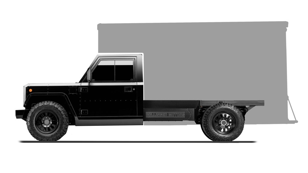 Box Truck Configuration of Bollinger B2 Chassis Cab