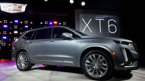 The General Motors Cadillac XT6 three-row crossover SUV is revealed at the Garden Theater