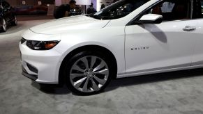 2018 Chevrolet Malibu is on display at the 110th Annual Chicago Auto Show at McCormick Place