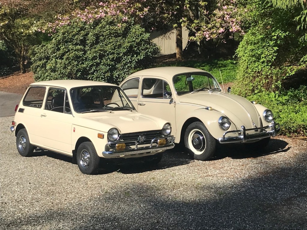 Classic VW Beetle and 1970 Honda N600