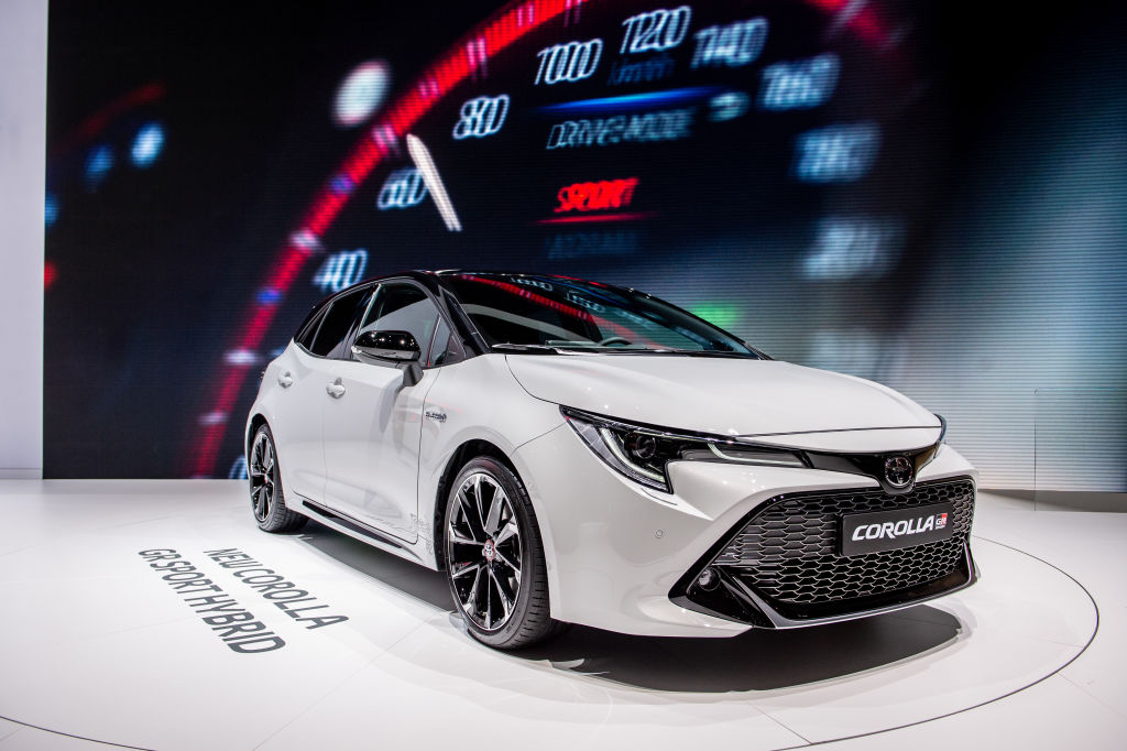 Toyota Corolla GR Sport Hybrid is among new cars displayed during the first press day at the 89th Geneva International Motor Show