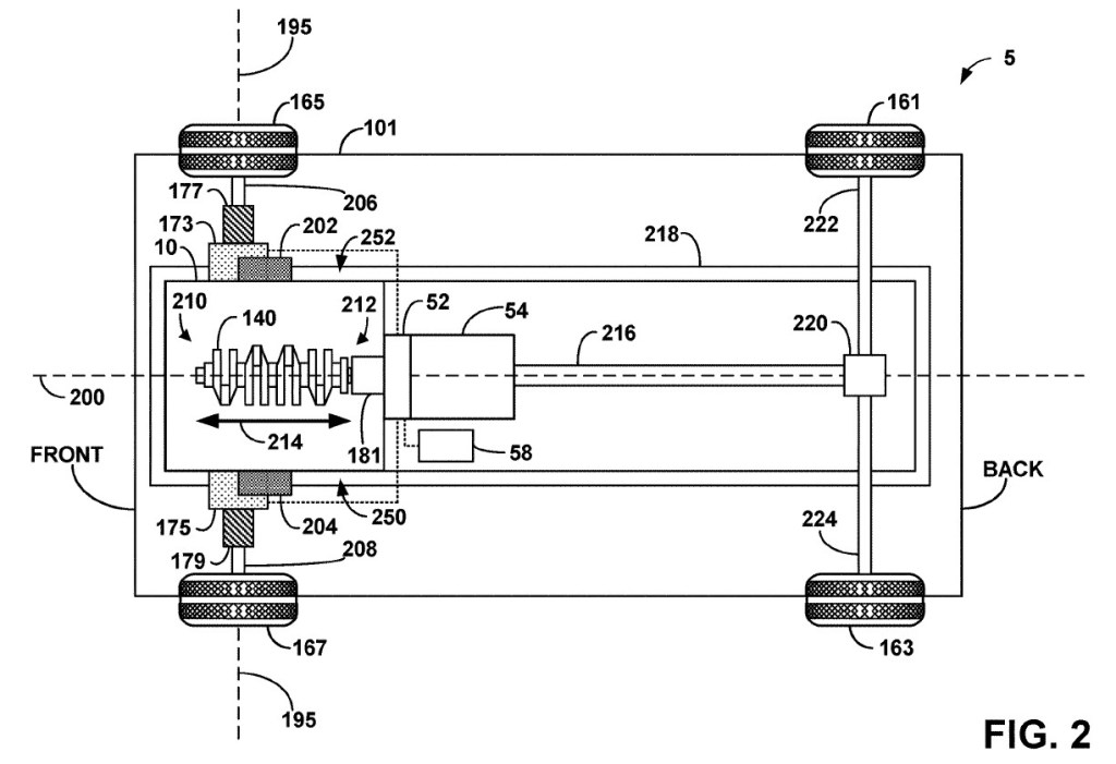 Ford Mustang hybrid patent diagram