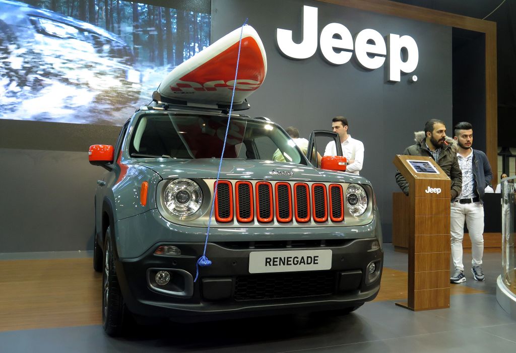 Jeep Renegade on display