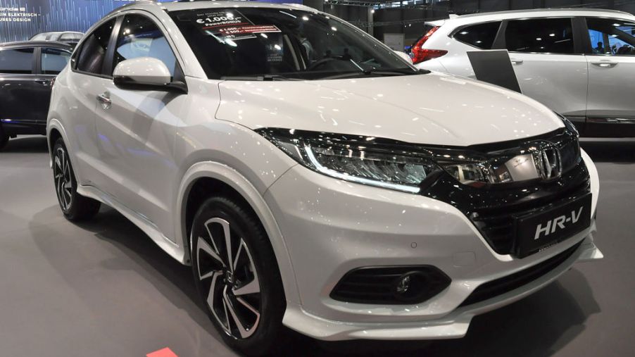 A Honda HR-V is seen during the Vienna Car Show press preview at Messe Wien, as part of Vienna Holiday Fair