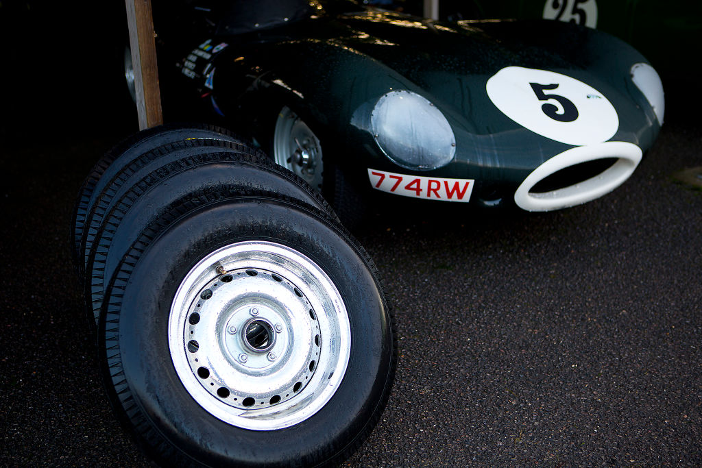 Jaguar D-type spare wheels and tires