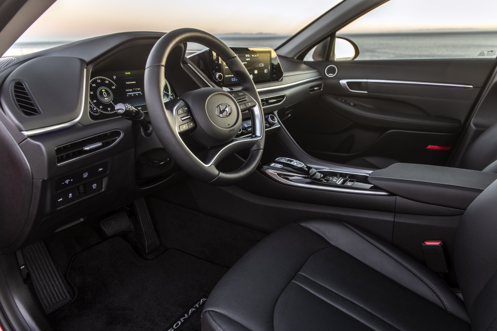 interior of the 2020 Hyundai Sonata hybrid