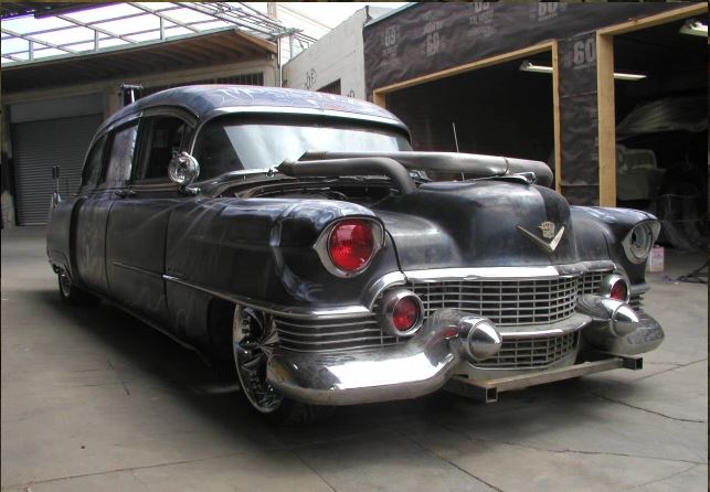 Cadillac hearse used in Monster Garage