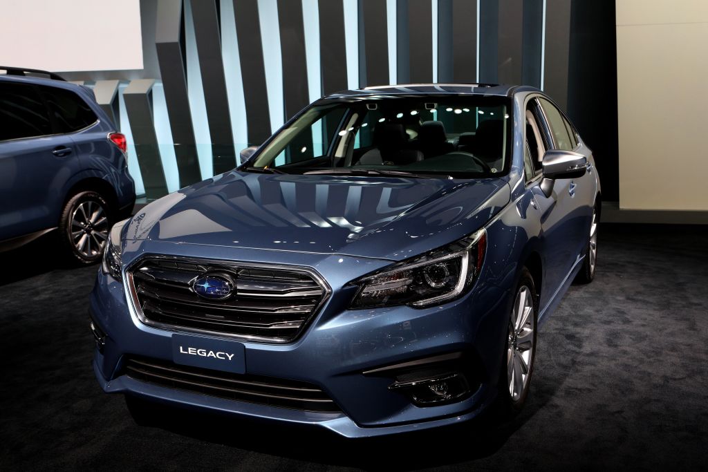 2018 Subaru Legacy is on display at the 110th Annual Chicago Auto Show at McCormick Place