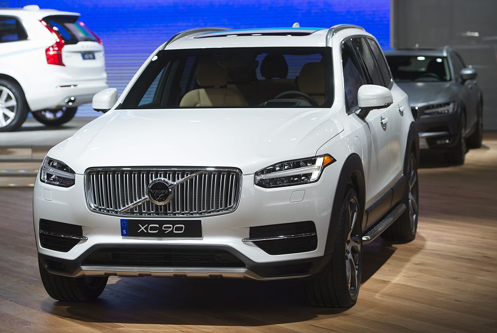 The Volvo XC90 crossover SUV is seen during the 2017 North American International Auto Show