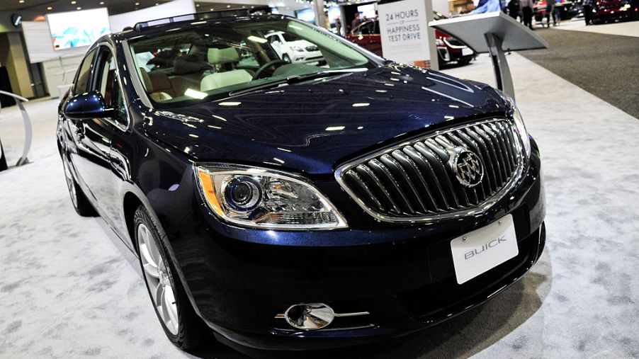 A 2016 Buick Verano on display at an auto show