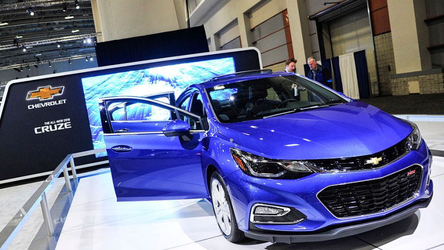 A Chevrolet 2016 Cruze is on display during the Washington Auto Show