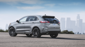 silver 2020 Edge GT in field