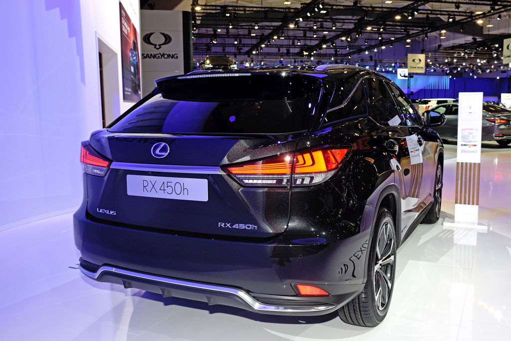 A new Lexus RX is among some of the best SUVs on display at an auto show