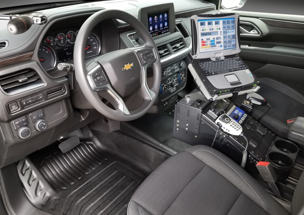 2021 Chevrolet Tahoe Police Pursuit Vehicle SUV interior