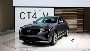2020 Cadillac CT4-V is on display at the 112th Annual Chicago Auto Show