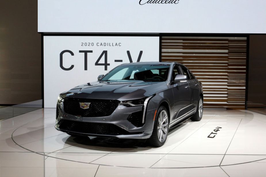 2020 Cadillac CT4-V is on display at the 112th Annual Chicago Auto Show