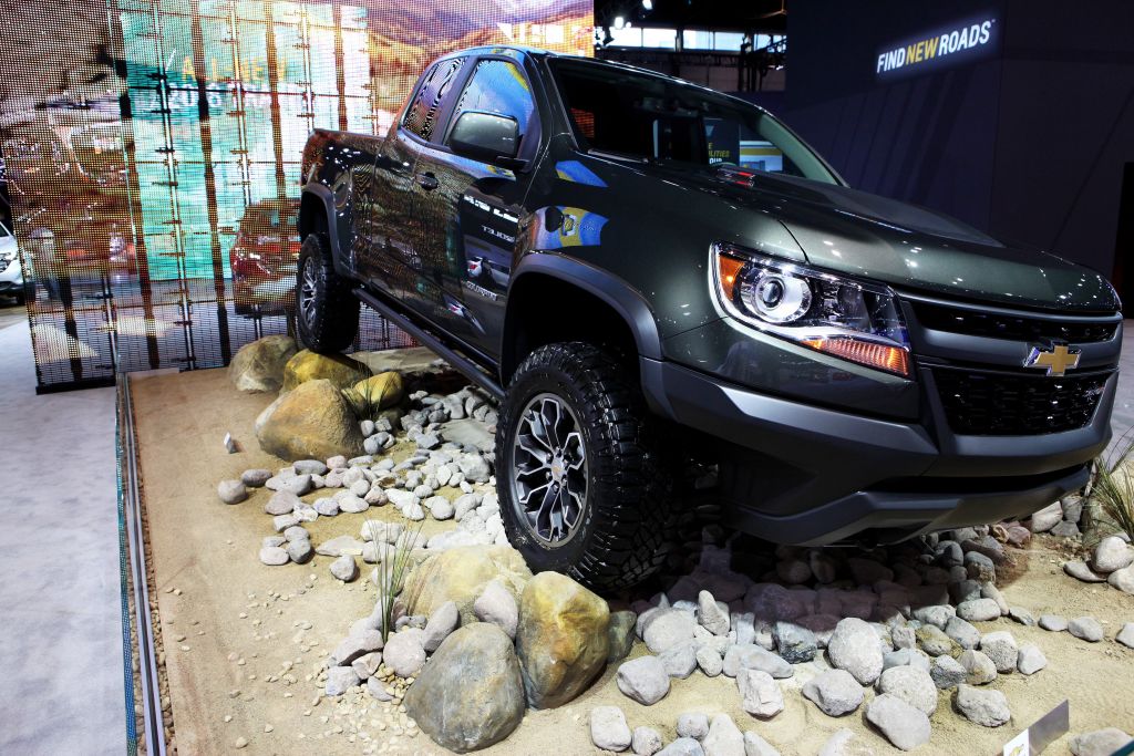 2017 Chevrolet Colorado is on display at the 109th Annual Chicago Auto Show