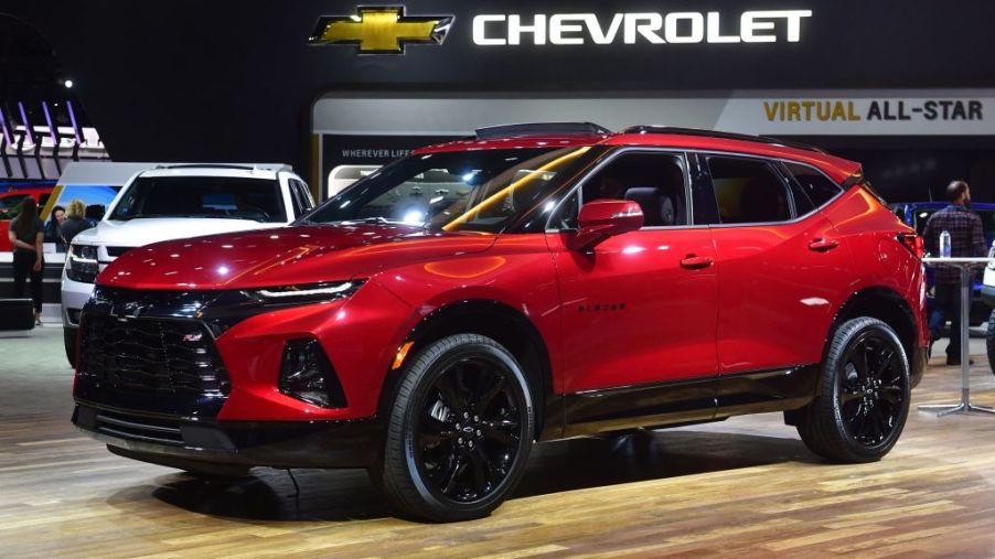 The all-new Blazer SUV from Chevrolet on display at the 2019 Los Angeles Auto Show