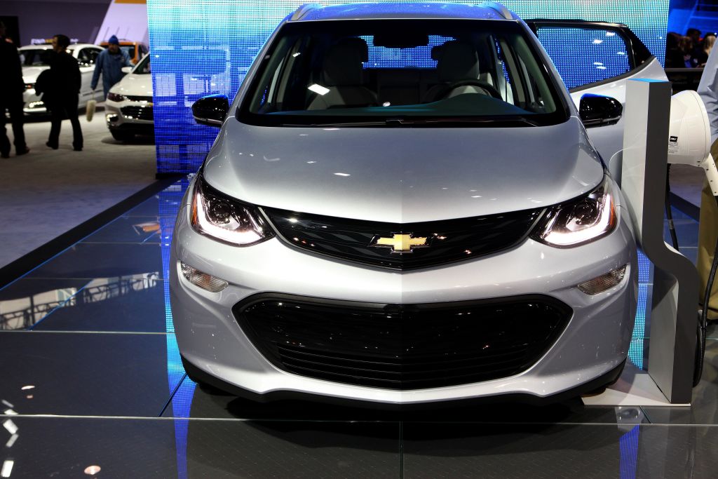 2017 Chevrolet Bolt EV is on display at the 109th Annual Chicago Auto Show at McCormick Place
