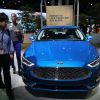 The new Ford Fusion is displayed at the New York International Auto Show