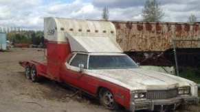 Cadillac Eldorado turned into a car hauler