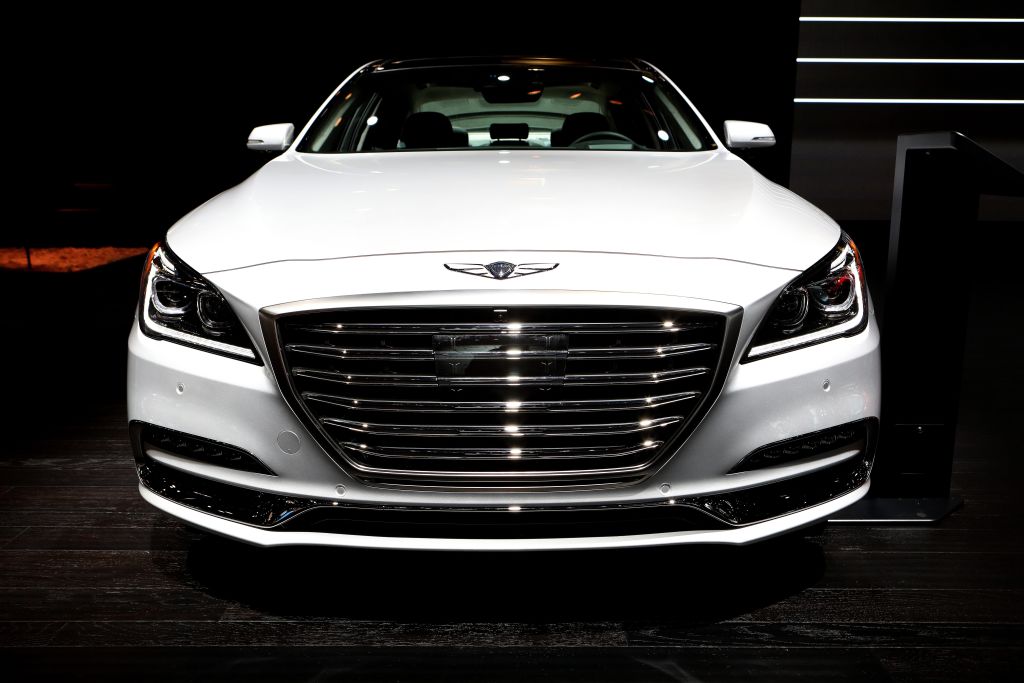 2018 Genesis G80 is on display at the 110th Annual Chicago Auto Show