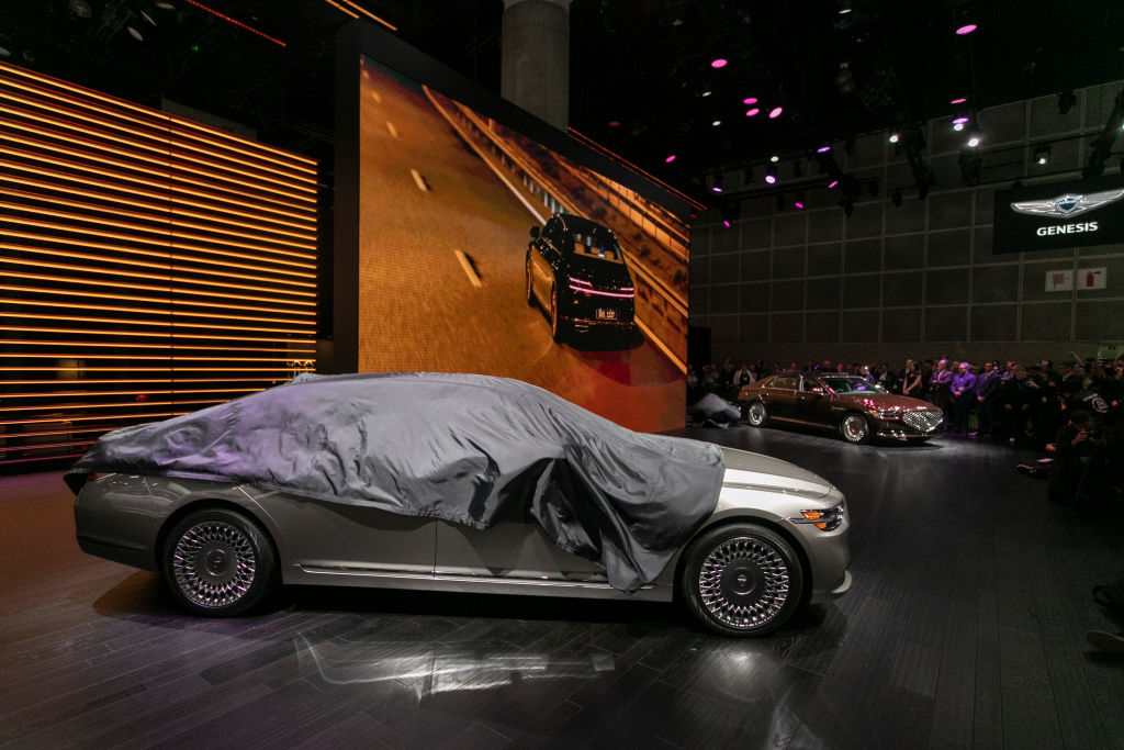 The Genesis G90 is unveiled at AutoMobility LA on November 20, 2019 in Los Angeles, California