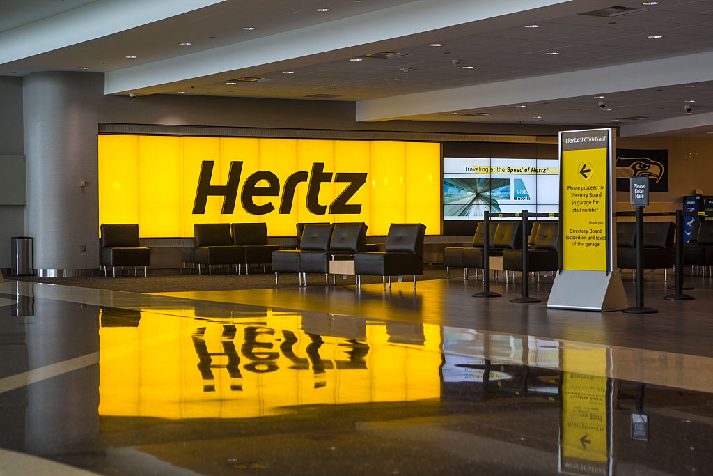 Hertz Rental Counter