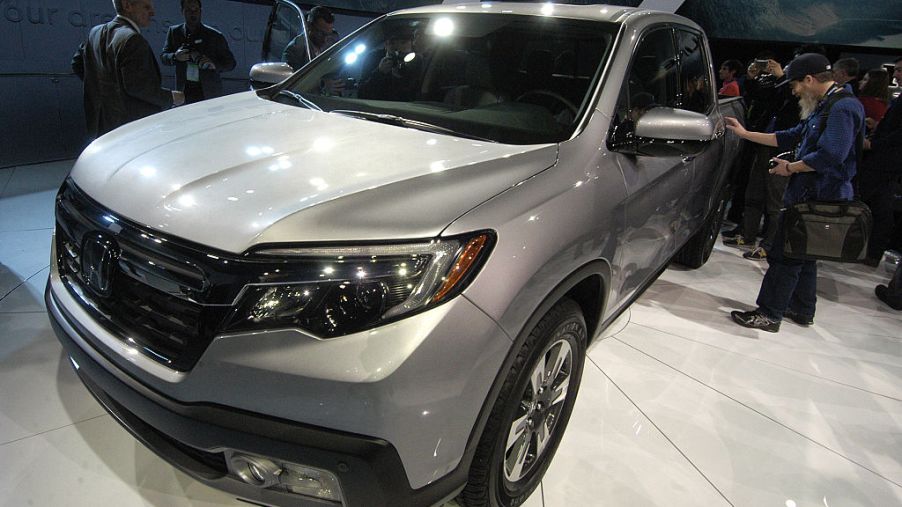 The Honda Ridgeline is seen on Monday, during the press preview for the 2016 North American International Auto Show