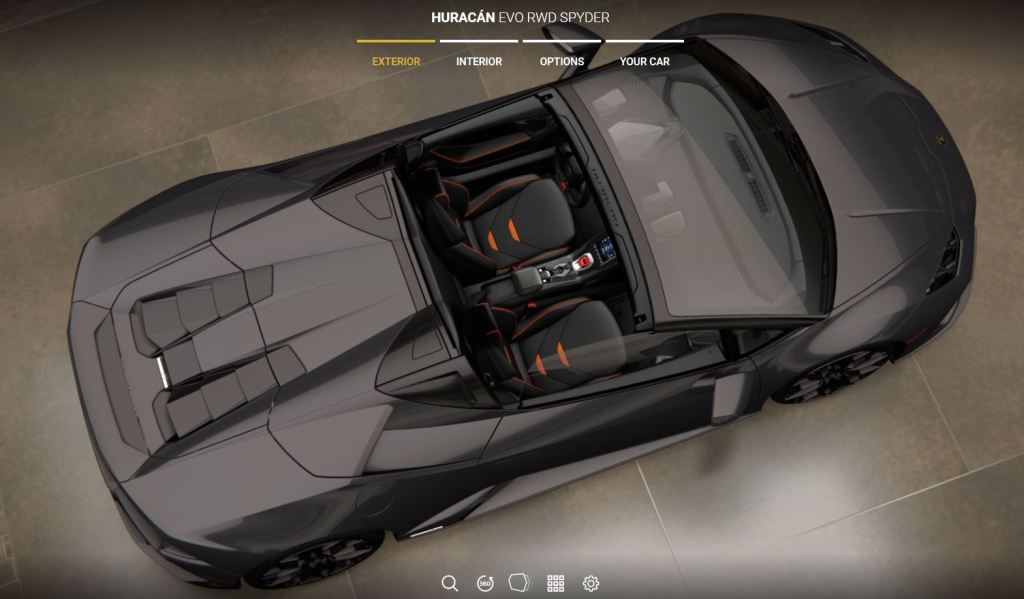 Huracan EVO RWD Spyder From The Top