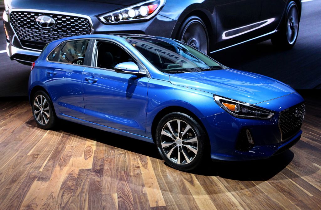 2018 Hyundai Elantra GT is on display at the 109th Annual Chicago Auto Show at McCormick Place