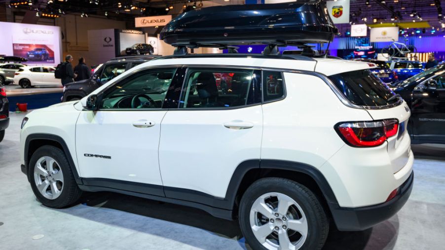Jeep Compass crossover SUV on display at Brussels Expo